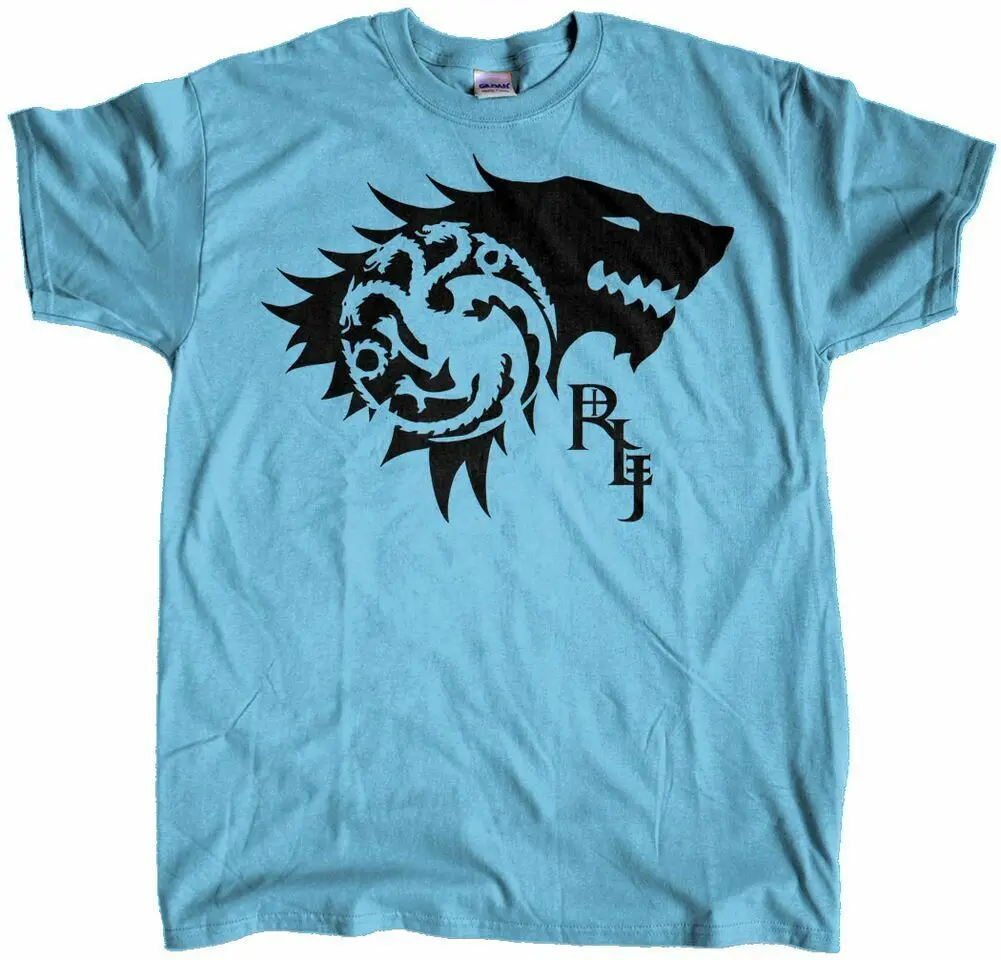 Мужская футболка Rhaegar + Lyanna = Jon Snow модная уличная |