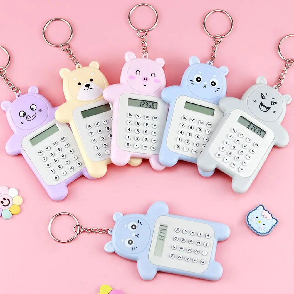 1PC Kawaii Mini Calculator With Keychain Portable Pocket Size 8 Digits Display Cartoon Mini Cute Calculator School Stationery
1PC Kawaii Mini Calculator With Keychain Portable Pocket Size 8 Digits Display Cartoon Mini Cute Calculator School Stationery