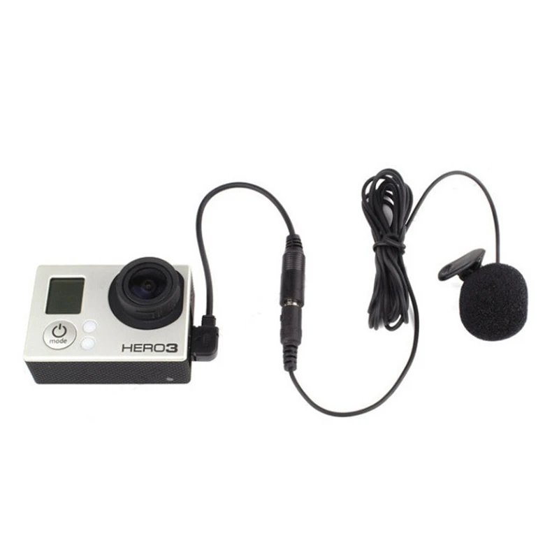 3.5mm Active Clip Microphone with Mini USB Audio Adapter Mic Cable For Gopro hero 3 3+ 4 Action Camera iPhone 5s Accessories
3.5mm Active Clip Microphone with Mini USB Audio Adapter Mic Cable For Gopro hero 3 3+ 4 Action Camera iPhone 5s Accessories
