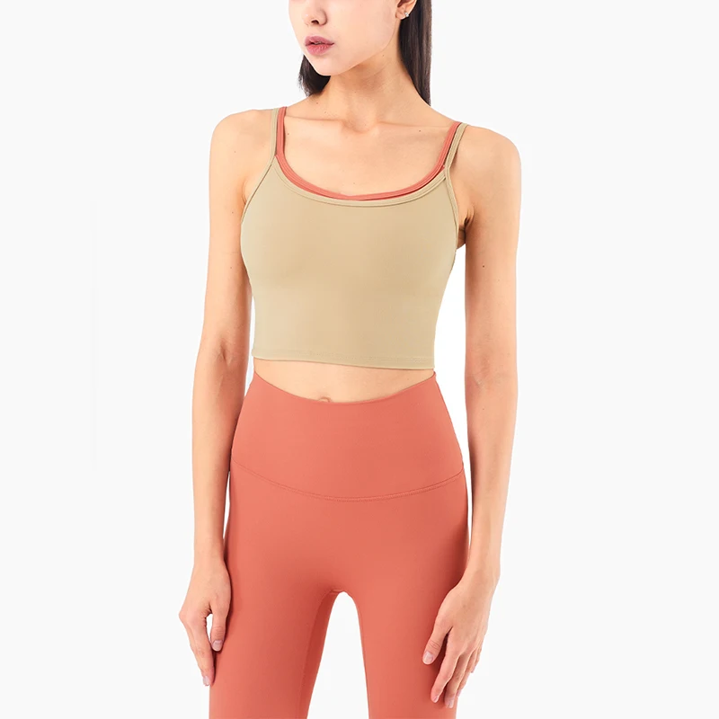 спортивный топ Изысканный тренировочный топ без одежды, двойной плечевой ремень, жилет для йоги с подкладкой для женщин, фитнес-атлетика, же... 
спортивный топ Изысканный тренировочный топ без одежды, двойной плечевой ремень, жилет для йоги с подкладкой для женщин, фитнес-атлетика, же...