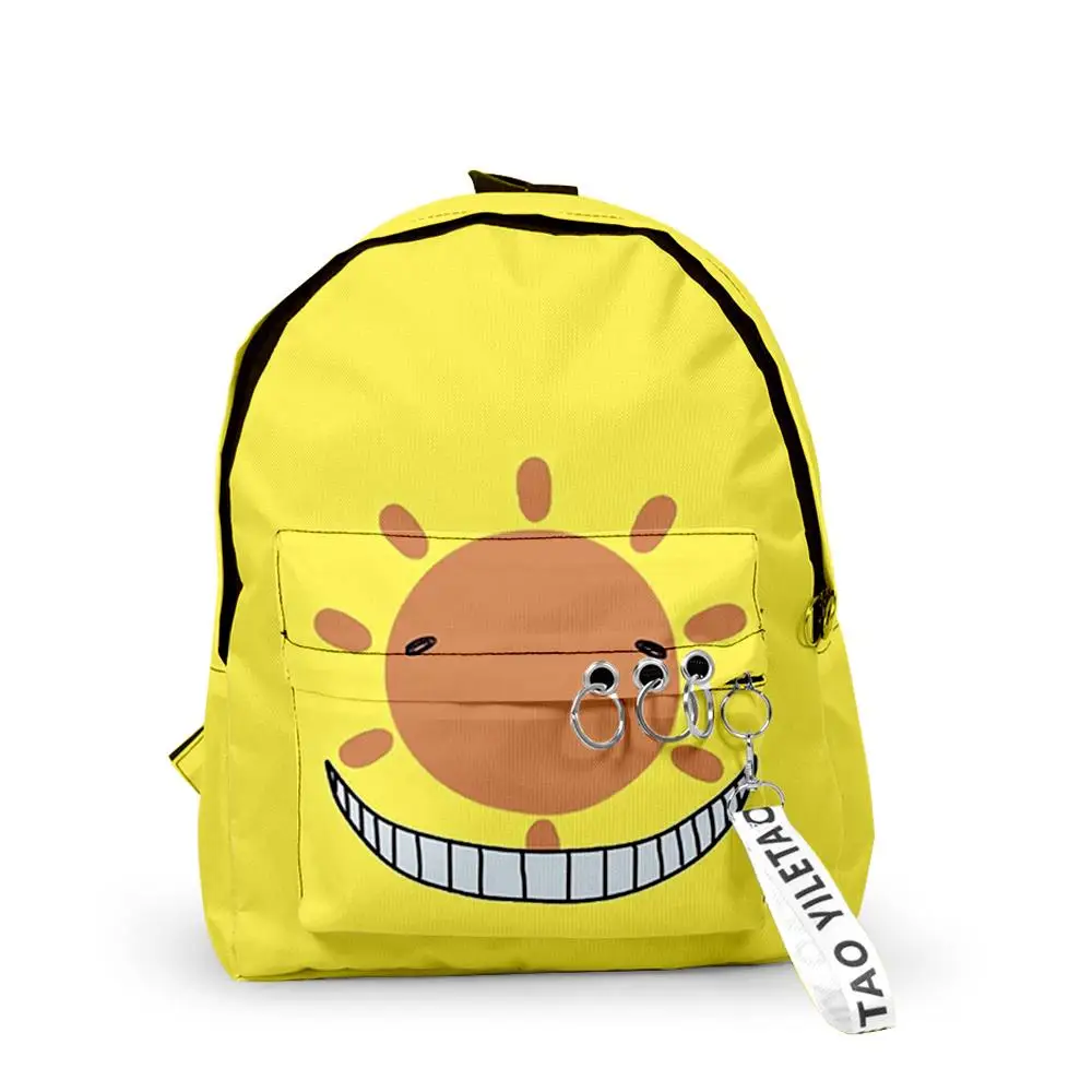 Fashion Assassination Classroom Korosensei School Bags Boys Girls Small Bags 3D Oxford Waterproof Key Chain Notebook Backpacks
Fashion Assassination Classroom Korosensei School Bags Boys Girls Small Bags 3D Oxford Waterproof Key Chain Notebook Backpacks