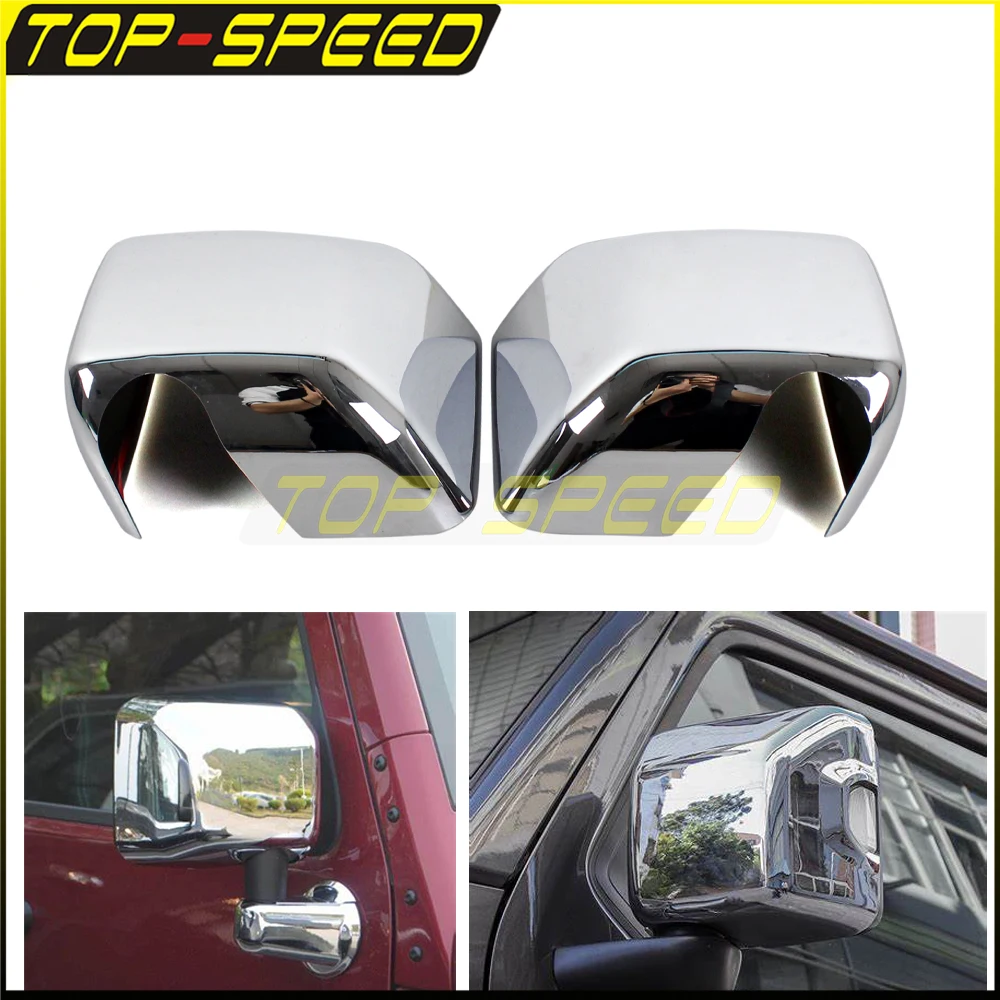 ABS Chrome Left and Right Car Rearview Mirrors Cover Side Door Rear View Mirror Trim For Jeep Wrangler 2007-2016 
ABS Chrome Left and Right Car Rearview Mirrors Cover Side Door Rear View Mirror Trim For Jeep Wrangler 2007-2016