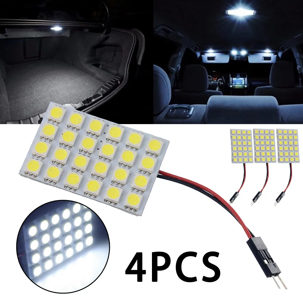 4pcs/set Car LED Reading Lights 12V 5050 24SMD White Lamps Auto Interior Panel Bulbs Dome Replacement Accessories
4pcs/set Car LED Reading Lights 12V 5050 24SMD White Lamps Auto Interior Panel Bulbs Dome Replacement Accessories