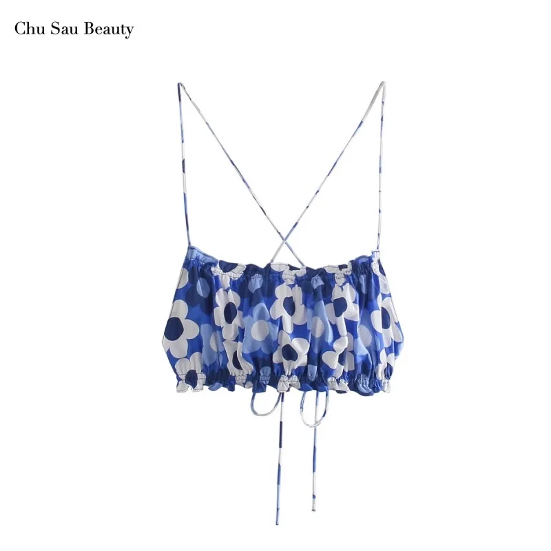 Chu Sau Beauty Za 2021 Women's Printed Sling Short Top Sexy Halter Bikini Printed Casual Denim Pants Set
Chu Sau Beauty Za 2021 Women's Printed Sling Short Top Sexy Halter Bikini Printed Casual Denim Pants Set