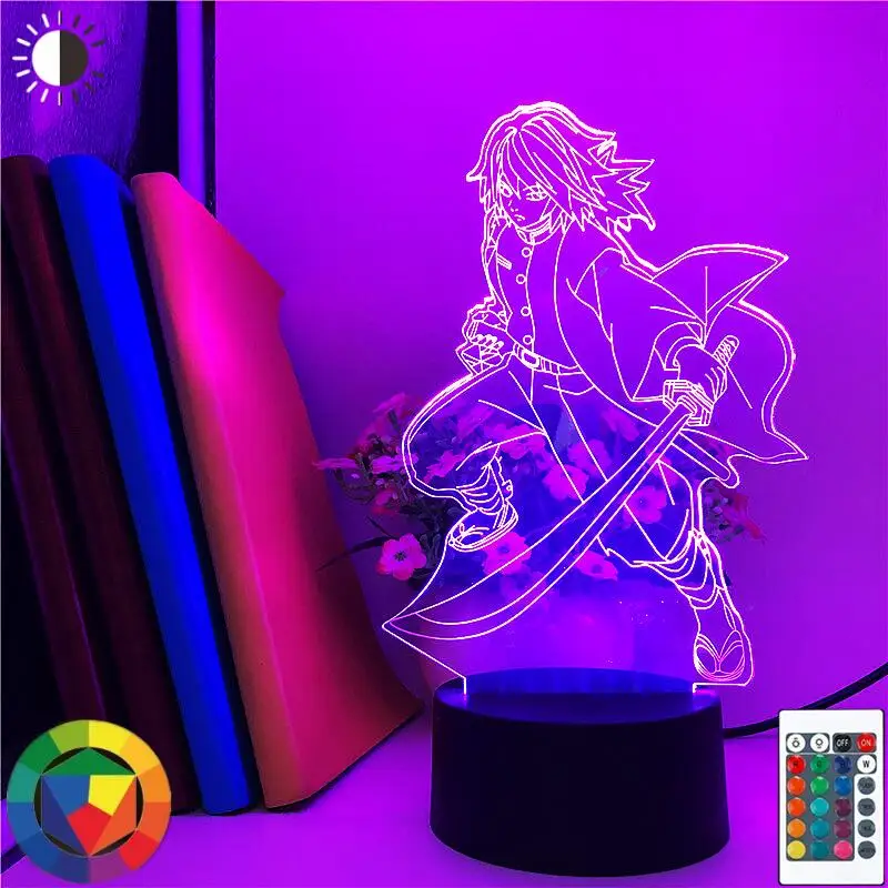 Anime Demon Slayer Kimetsu No Yaiba 3D Night Lights for Home Room Decor Light Child Gift Tomioka Giyuu Figure Acrylic Table Lamp
Anime Demon Slayer Kimetsu No Yaiba 3D Night Lights for Home Room Decor Light Child Gift Tomioka Giyuu Figure Acrylic Table Lamp
