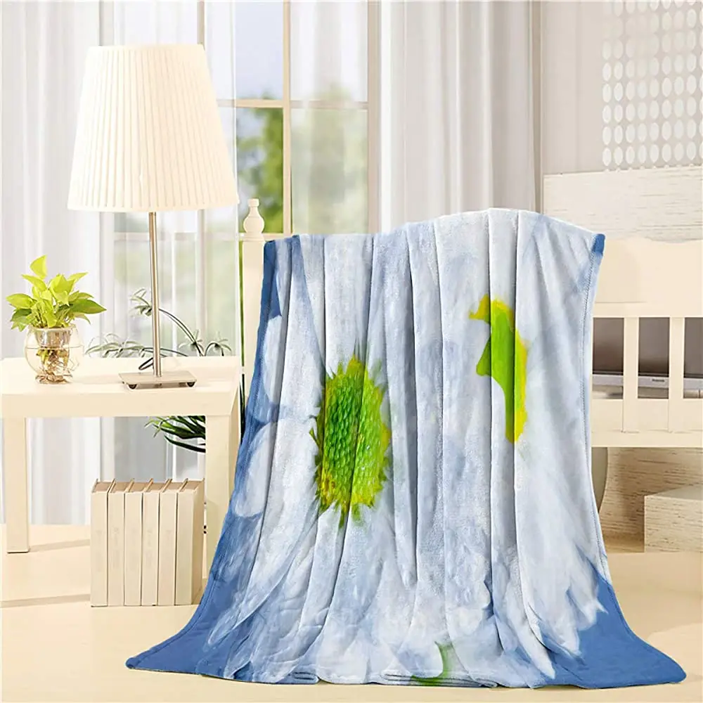 Warm Soft Throw Blanket Oil Painting White Flowers with Waterdrops All Season Warm Lightweight Washable Blankets
Warm Soft Throw Blanket Oil Painting White Flowers with Waterdrops All Season Warm Lightweight Washable Blankets