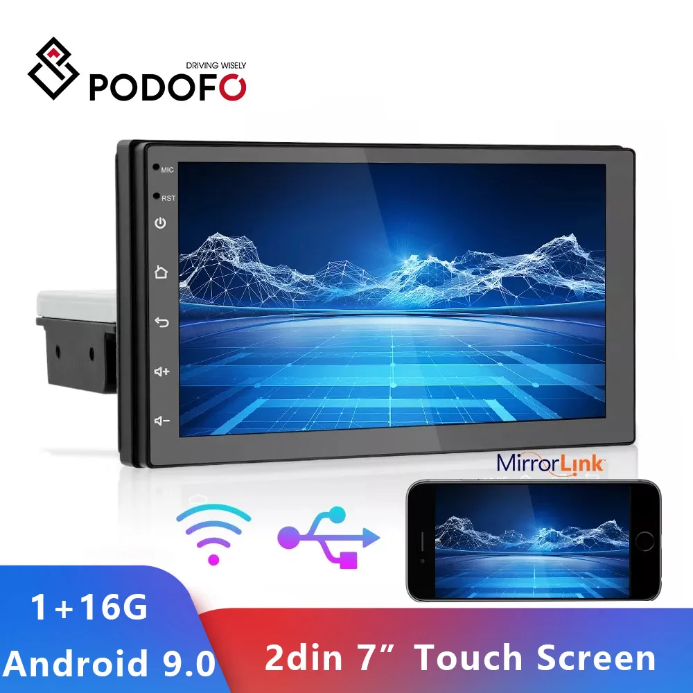 Podofo 2 Din Android 9.0 Car Radio GPS WIFI Autoradio for VW Ford Toyota Nissan Skoda LADA Hyundai Suzuki Multimedia Player
Podofo 2 Din Android 9.0 Car Radio GPS WIFI Autoradio for VW Ford Toyota Nissan Skoda LADA Hyundai Suzuki Multimedia Player
