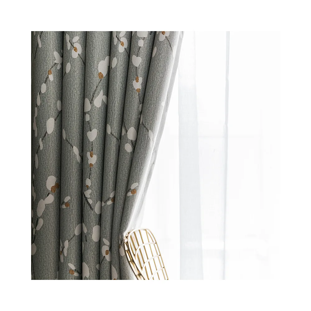 Modern Curtains For Living Dining Room Bedroom Simple Single-sided Light Printed Fabric Curtains Finished Product Customization 
Modern Curtains For Living Dining Room Bedroom Simple Single-sided Light Printed Fabric Curtains Finished Product Customization