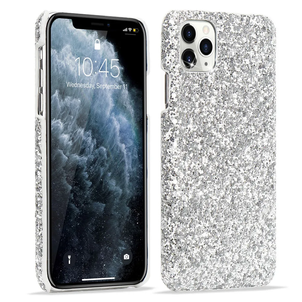 Чехол для телефона IPhone 11 12 Pro Max X Xr Xs Mini сверкающий противоударный чехол со