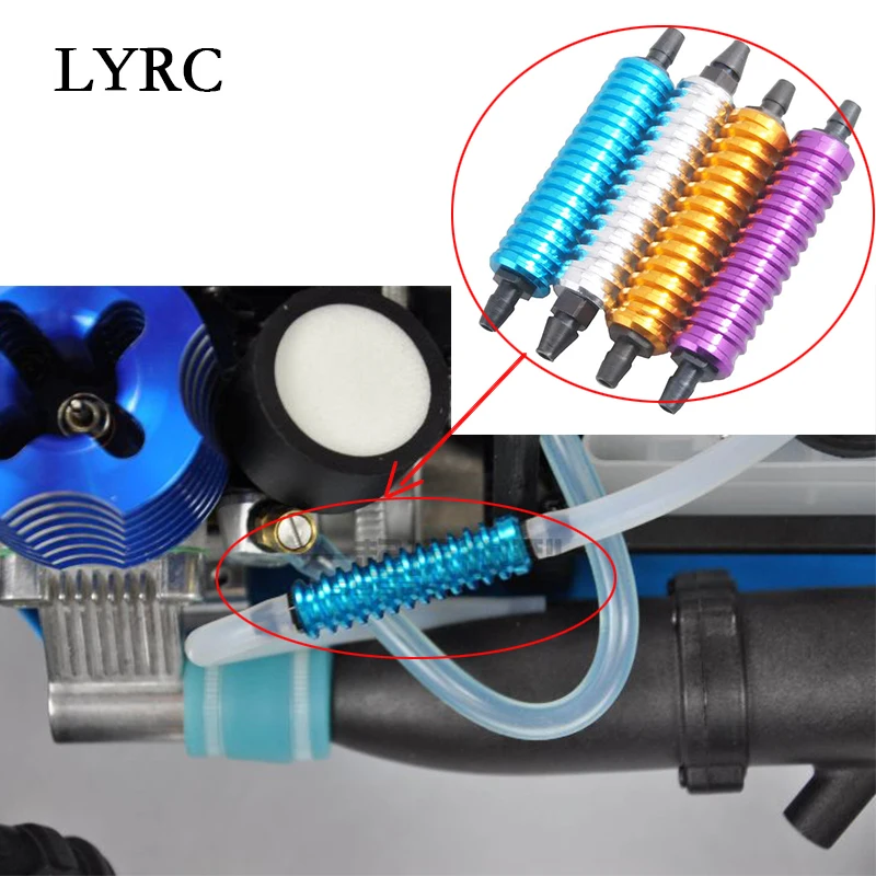 Alloy Aluminum Nitro exhaust gas/fuel/back pressure cooler 1/10 1/8 RC Nitro Hobby Model Car Upgraded Hop-up rc Parts HSP
Alloy Aluminum Nitro exhaust gas/fuel/back pressure cooler 1/10 1/8 RC Nitro Hobby Model Car Upgraded Hop-up rc Parts HSP