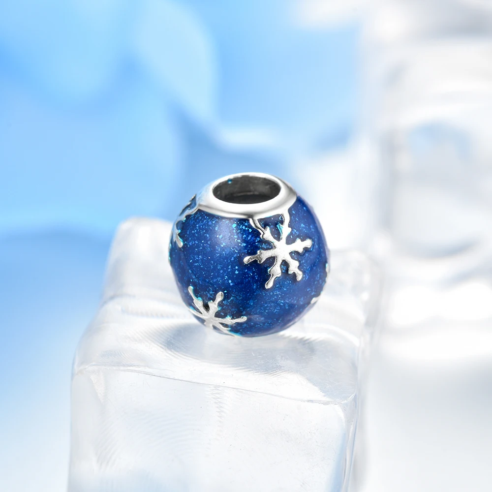 100% 925 Sterling Silver Blue Snowflake Beads Christmas Pendant Fit Original Pandora Charms Bracelets DIY Women Jewelry Making
100% 925 Sterling Silver Blue Snowflake Beads Christmas Pendant Fit Original Pandora Charms Bracelets DIY Women Jewelry Making