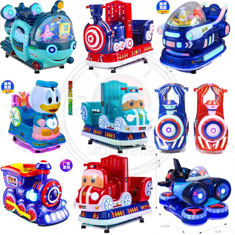 New Children's Electric Coin Scanning Code Rocking Car Rocking Machine Time Fighter Rocking Horse Airship
New Children's Electric Coin Scanning Code Rocking Car Rocking Machine Time Fighter Rocking Horse Airship