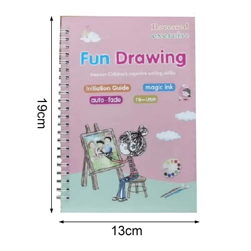 4 Books + Pen Magic Practice Copybook Free Wiping Children's Copybook Magic Magic Writing Sticker English Version
4 Books + Pen Magic Practice Copybook Free Wiping Children's Copybook Magic Magic Writing Sticker English Version