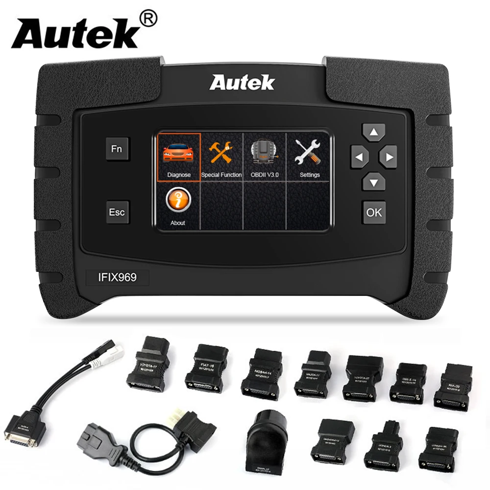 Autek IFIX969 OBD2 сканер полная система OBD 2 Автомобильный диагностический инструмент ABS