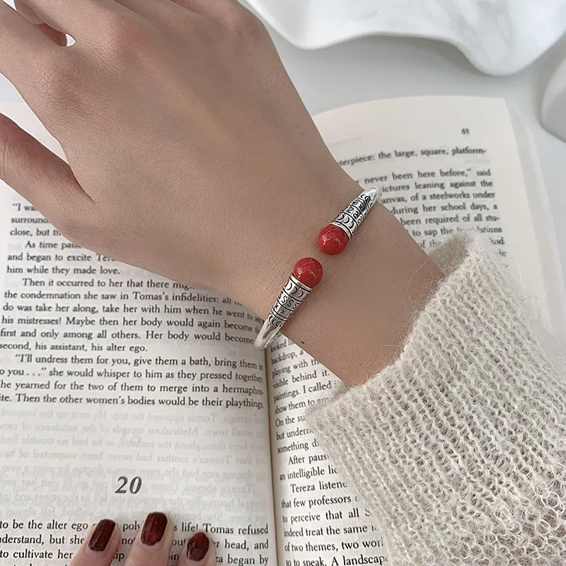 New Arrival 925 Sterling Silver Elegant Red Match Hip Hop Ladies Bangle Promotion Jewelry For Women Christmas Gift Drop Shipping
New Arrival 925 Sterling Silver Elegant Red Match Hip Hop Ladies Bangle Promotion Jewelry For Women Christmas Gift Drop Shipping