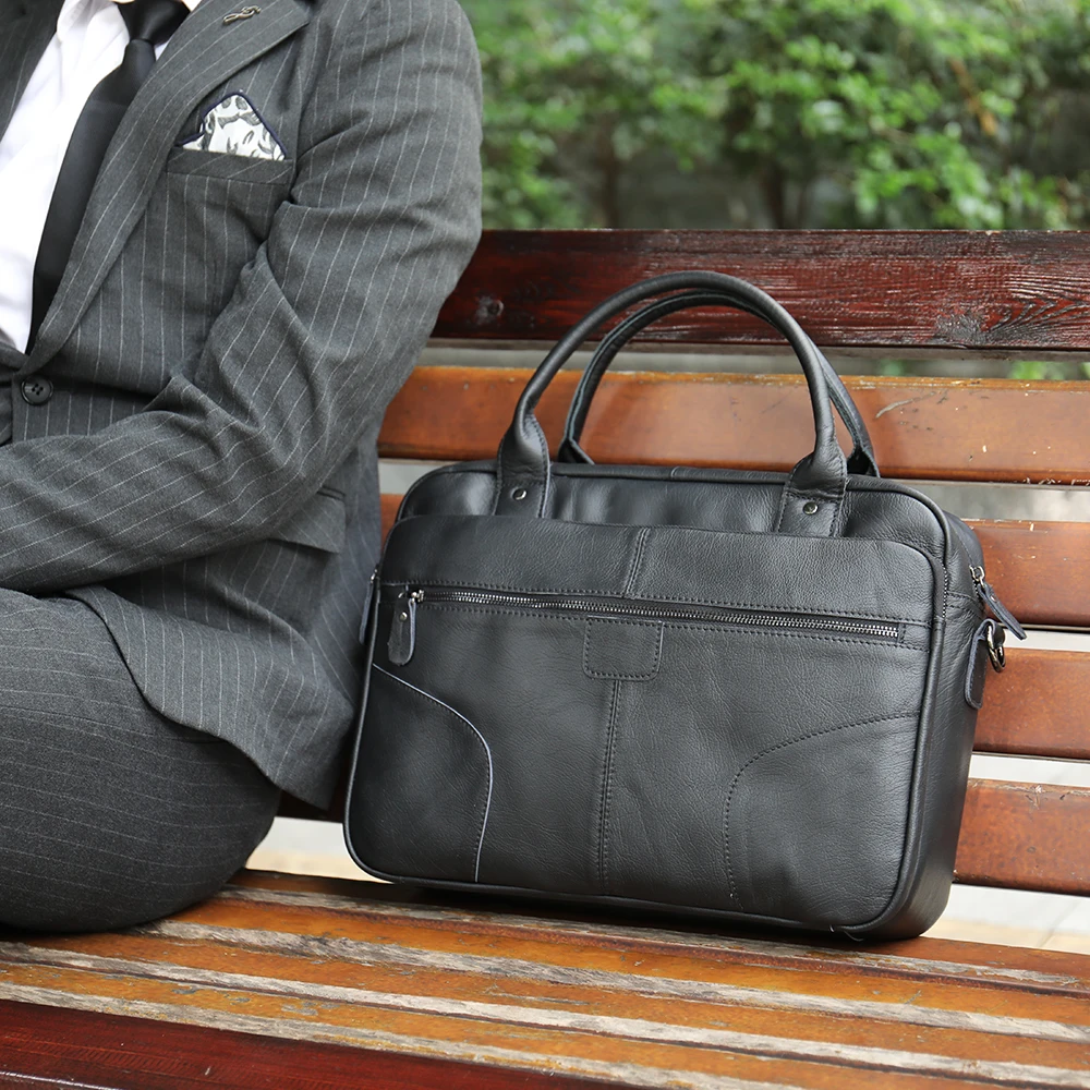 WESTAL Men's Business Bags for Laptop Men's Leather Briefcase/ Bag for Document Black Lawyer Briefcases Genuine Leather 8625
WESTAL Men's Business Bags for Laptop Men's Leather Briefcase/ Bag for Document Black Lawyer Briefcases Genuine Leather 8625