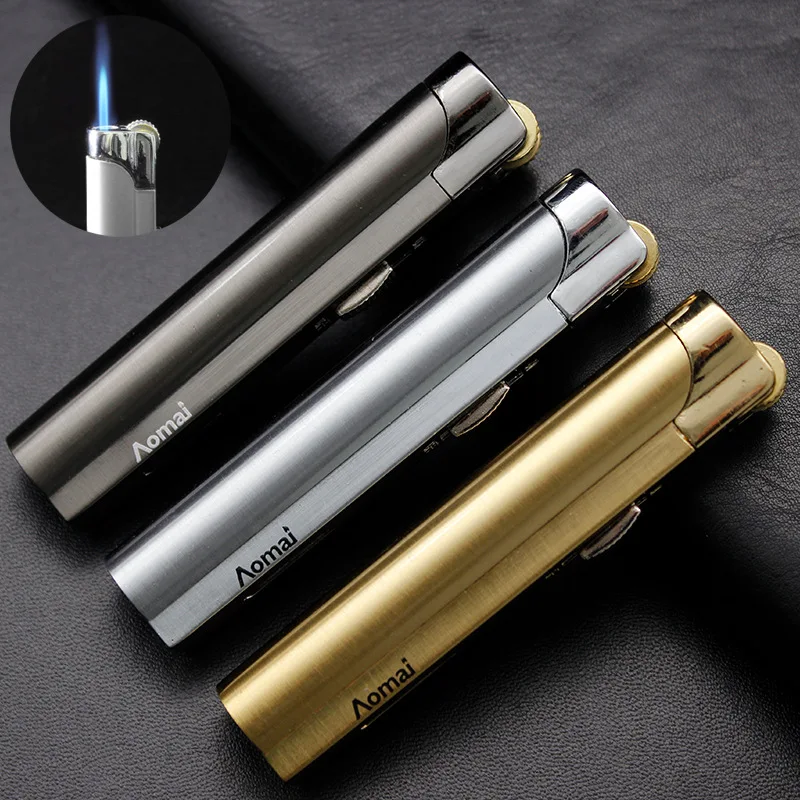 Metal Turbo Torch Lighter Flint Gas Butane Lighter Windproof Blue Flame Gadgets for Men Cigarette Lighters Lighters Smoking
Metal Turbo Torch Lighter Flint Gas Butane Lighter Windproof Blue Flame Gadgets for Men Cigarette Lighters Lighters Smoking