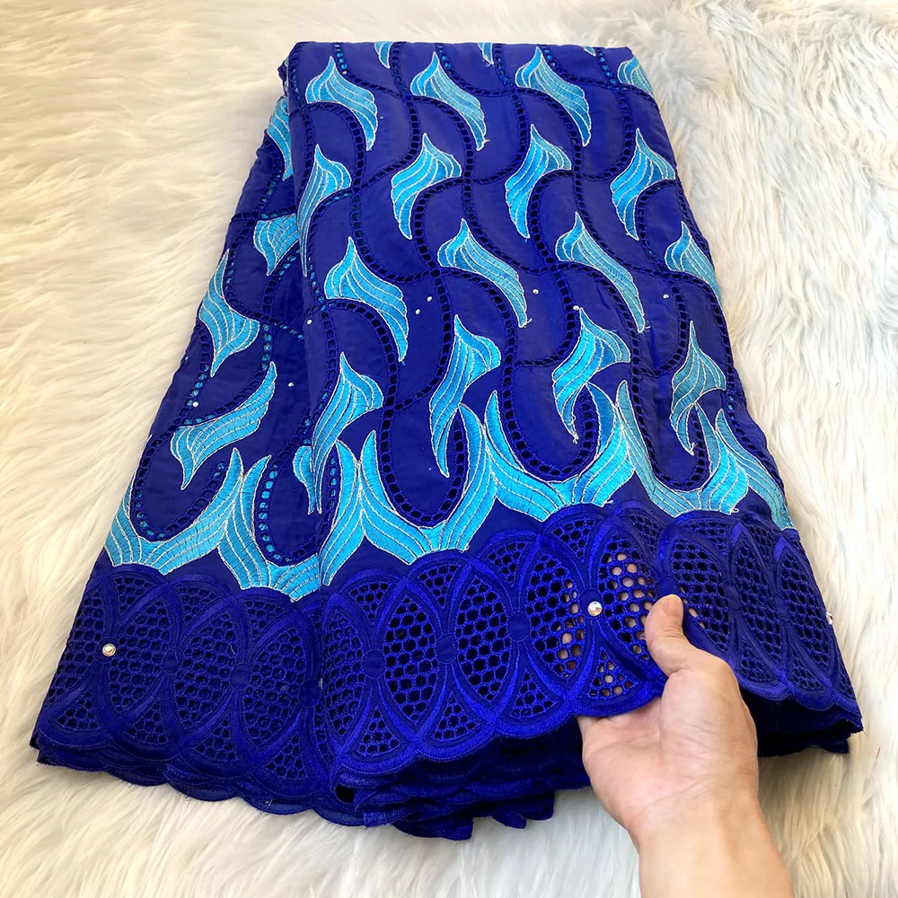 2022 Newest African Lace Fabric Royal Blue Pure Cotton Lace Fabric With Stone Nigerian Swiss Voile Lace In Switzerland For Dress
2022 Newest African Lace Fabric Royal Blue Pure Cotton Lace Fabric With Stone Nigerian Swiss Voile Lace In Switzerland For Dress