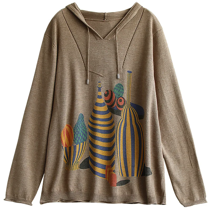 SOUL OF TIGER 2020 Winter Korean Fashion Ladies Printed Pullovers Womens Hooded Warm Sweaters Casual Knitted Knitwear Plus Size
SOUL OF TIGER 2020 Winter Korean Fashion Ladies Printed Pullovers Womens Hooded Warm Sweaters Casual Knitted Knitwear Plus Size