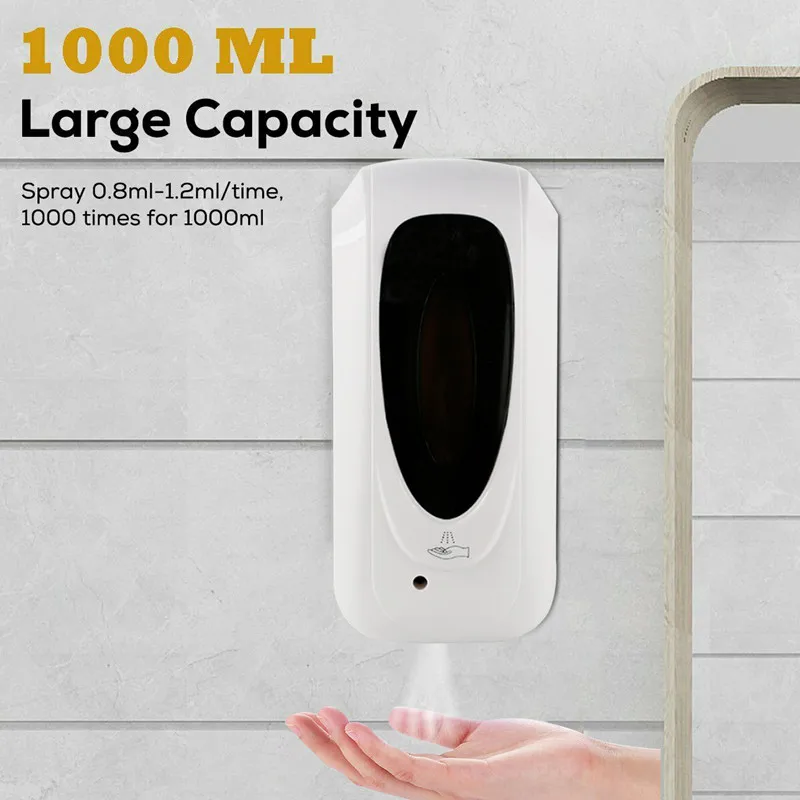 1000ML Bathroom Touchless Wall Mounted Soap Dispenser Bathroom Shower Automatic Sensor Hand Cleaner Induction Sprayer Machine 
1000ML Bathroom Touchless Wall Mounted Soap Dispenser Bathroom Shower Automatic Sensor Hand Cleaner Induction Sprayer Machine