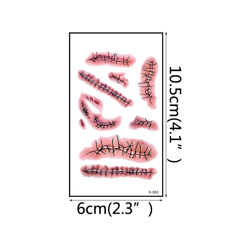 6/12pcs Halloween Luminous Tattoo Sticker Horror Realistic Bloody Injury Scars Waterproof Tattoo Stickers Halloween Party Decor
6/12pcs Halloween Luminous Tattoo Sticker Horror Realistic Bloody Injury Scars Waterproof Tattoo Stickers Halloween Party Decor