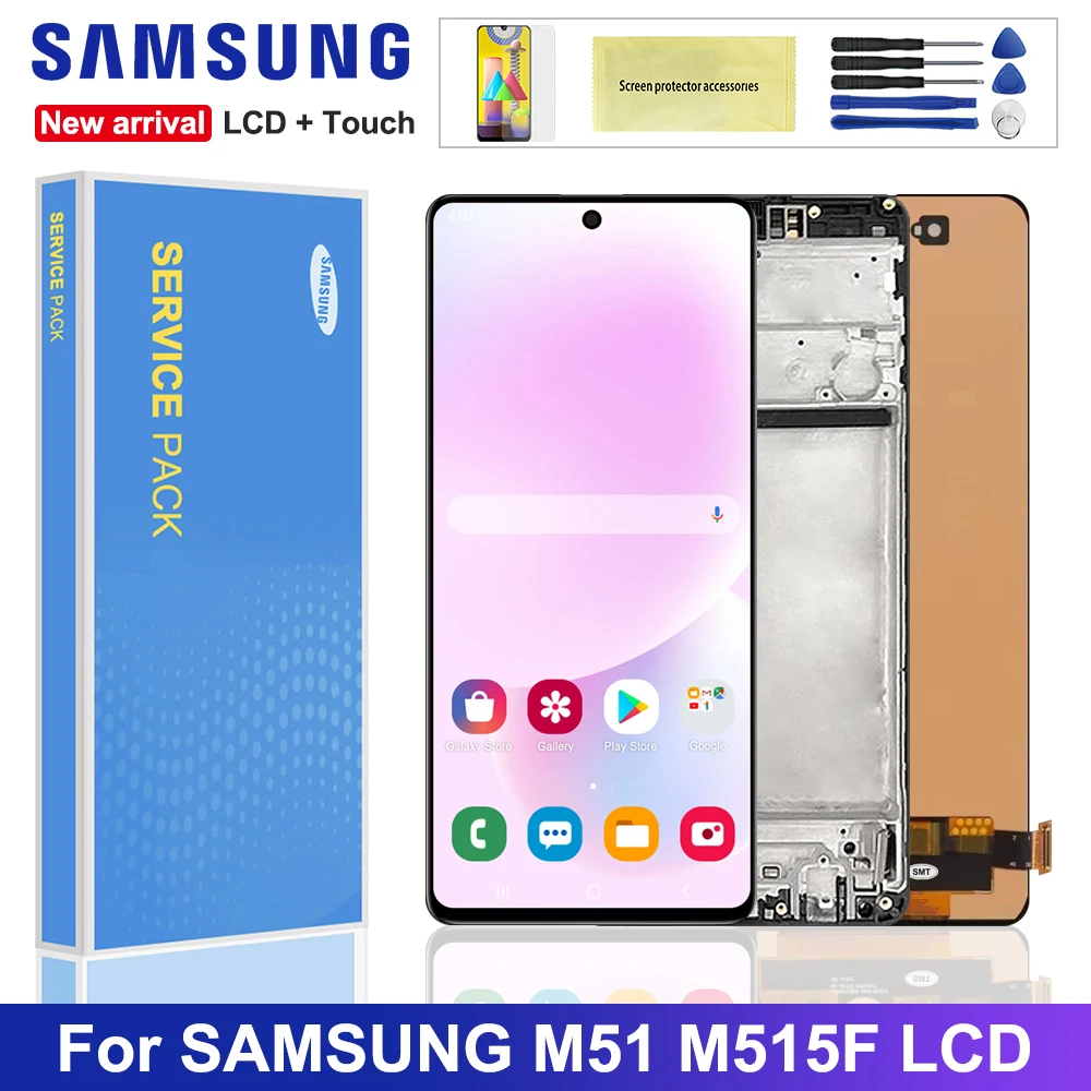 LCD For Samsung Galaxy M51 LCD Display Touch Screen Digitizer Panel Parts For Samsung M515 LCD M515F M515F/DSN Display Screen
LCD For Samsung Galaxy M51 LCD Display Touch Screen Digitizer Panel Parts For Samsung M515 LCD M515F M515F/DSN Display Screen
