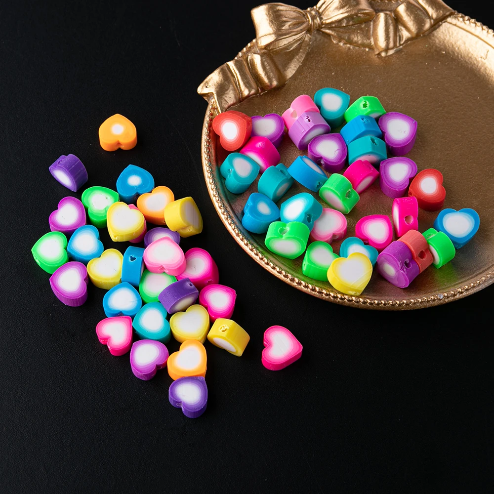 YEYULIN 50pcs 10mm Color Heart Beads Polymer Clay Beads Polymer Clay Spacer Loose Beads for Necklace DIY Bracelet Accessories
YEYULIN 50pcs 10mm Color Heart Beads Polymer Clay Beads Polymer Clay Spacer Loose Beads for Necklace DIY Bracelet Accessories