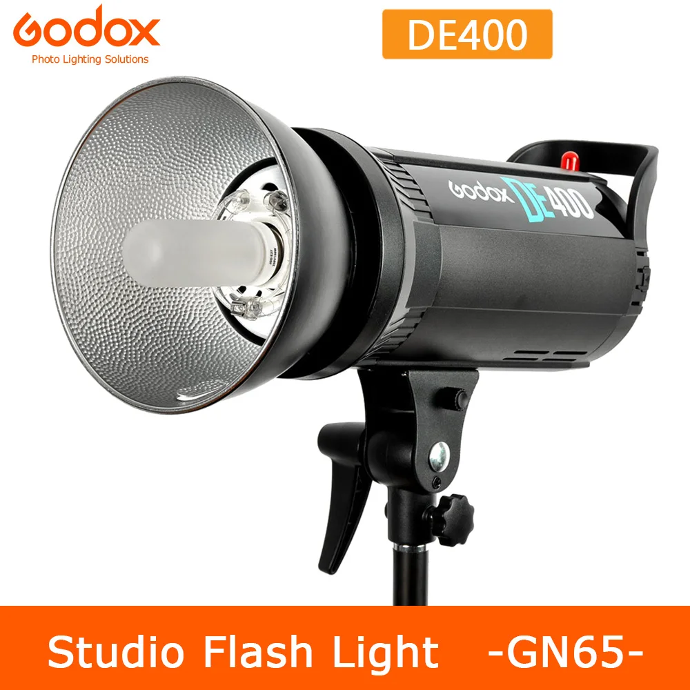 

Godox DE400 400W Pro Photography Studio Strobe Flash Light Lamp Head DE Series 220V for wedding/advertising/Fashion shooting