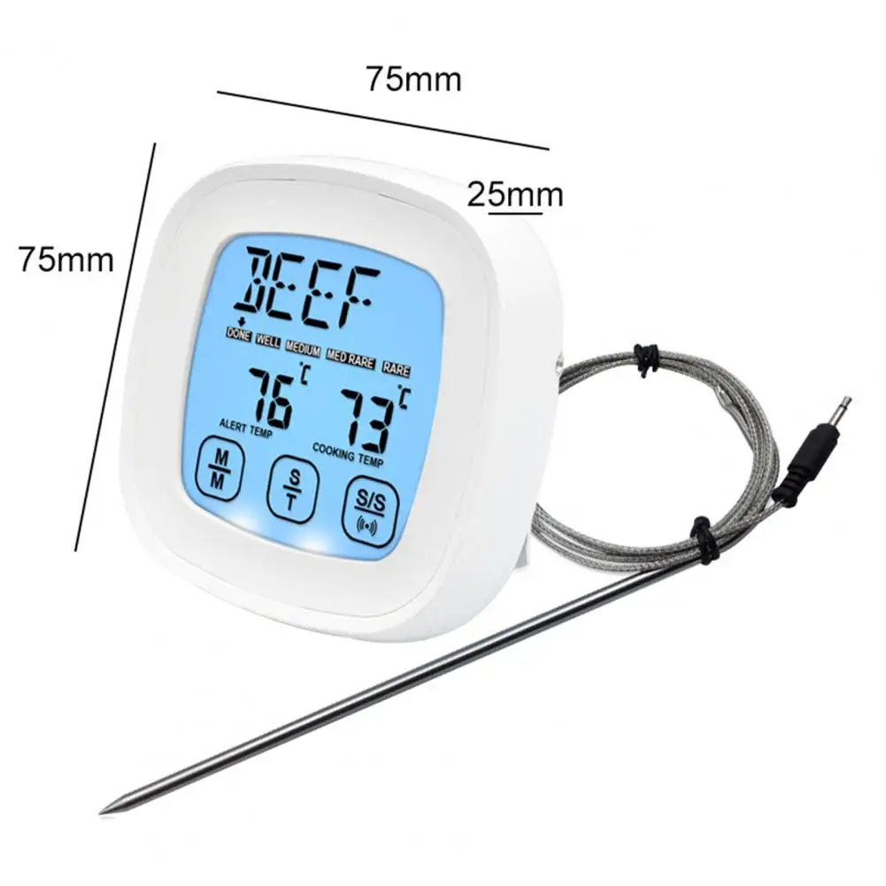 Kitchen And Food Cooking Probe Thermometer Waterproof LCD Display Temperature Meter
Kitchen And Food Cooking Probe Thermometer Waterproof LCD Display Temperature Meter