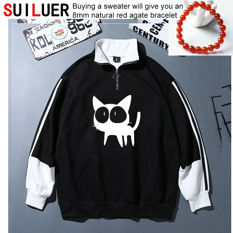 Fashion women Sweatshirts Funny Harajuku 3D Cat Print 100% Cotton Sports Hoodies vetement femme Patchwork Pullovers SL-77-93
Fashion women Sweatshirts Funny Harajuku 3D Cat Print 100% Cotton Sports Hoodies vetement femme Patchwork Pullovers SL-77-93