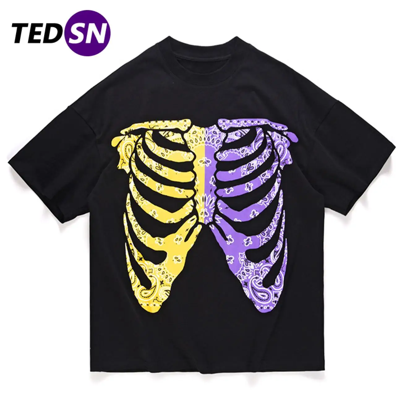 Футболка мужская в стиле Харадзюку, уличная одежда, топ с принтом кешью, скелета, в стиле хип-хоп, хлопковая рубашка с коротким рукавом, свобо...
Футболка мужская в стиле Харадзюку, уличная одежда, топ с принтом кешью, скелета, в стиле хип-хоп, хлопковая рубашка с коротким рукавом, свобо...