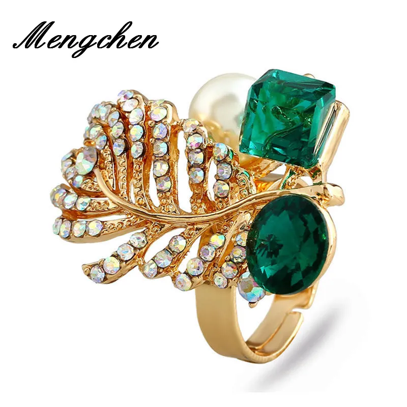 New Bohemian Glass Crystal Feather Party Rings for Women Handmade Wedding Trendy Jewelry Gift Adjustable Ring
New Bohemian Glass Crystal Feather Party Rings for Women Handmade Wedding Trendy Jewelry Gift Adjustable Ring
