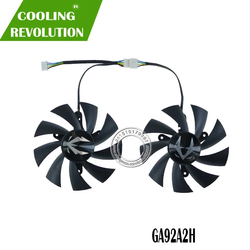 87 мм GA92A2H DC12V 0.40A 4PIN графический вентилятор для ZOTAC GAMING GeForce RTX 2060 SUPER MINI 6 ГБ|Кулеры и