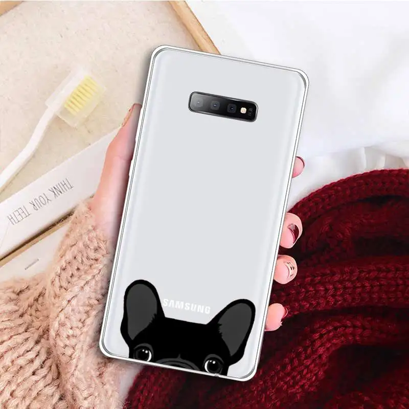 CARTOON Pug Dog French Bulldog animal Phone Case Clear Transparent for samsung A 21s 50 71 S 8 9 20 note 10 20 plus ultra 
CARTOON Pug Dog French Bulldog animal Phone Case Clear Transparent for samsung A 21s 50 71 S 8 9 20 note 10 20 plus ultra