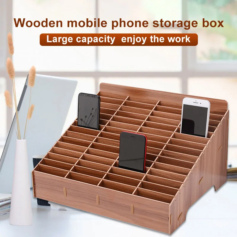 Durable Simple Multi-grid Wooden Mobile Phone Storage Box Desktop Organizer For Office Classroom Drop Shipping
Durable Simple Multi-grid Wooden Mobile Phone Storage Box Desktop Organizer For Office Classroom Drop Shipping