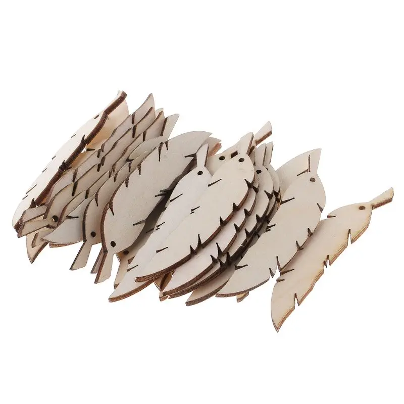 25pcs Cut Wood Feather Embellishment Wooden Shape Craft Wedding Decor 23GB
25pcs Cut Wood Feather Embellishment Wooden Shape Craft Wedding Decor 23GB