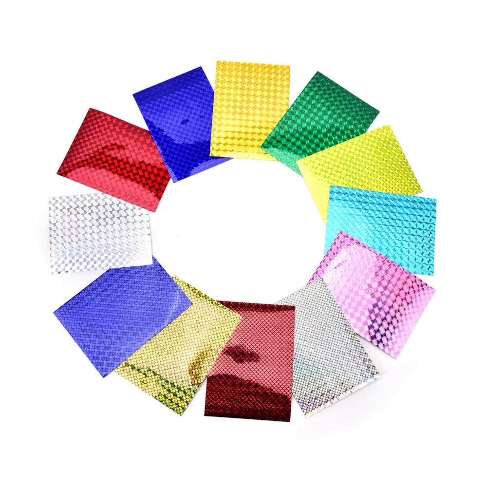 4 Sheets/Lot Holographic Adhesive Film Flash Tape For Lure Making Fly Tying Materail
4 Sheets/Lot Holographic Adhesive Film Flash Tape For Lure Making Fly Tying Materail