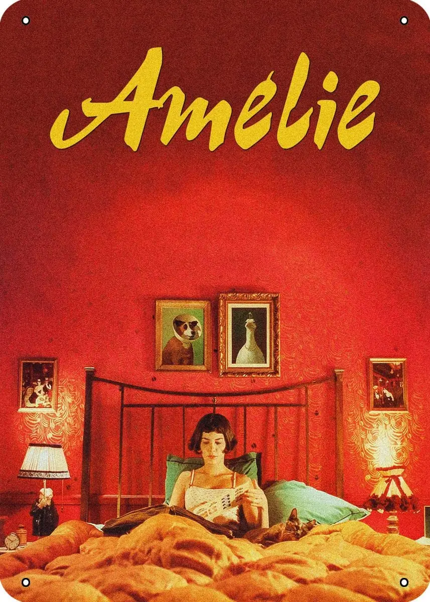 Плакат из фильма Amelie, плакат из классического фильма, металлический жестяной плакат, 12X8 дюймов, настенное искусство
Плакат из фильма Amelie, плакат из классического фильма, металлический жестяной плакат, 12X8 дюймов, настенное искусство