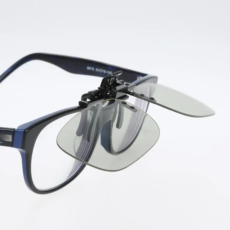 3D очки пластиковые с черной оправой пассивные круглые поляризационные клипсой