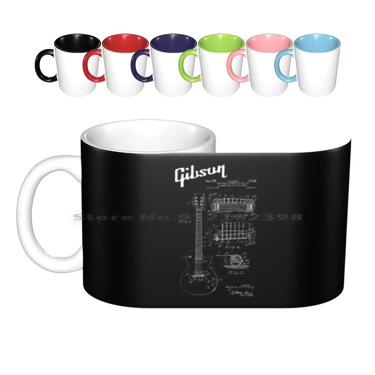 

Guitar Patent White Ceramic Mugs Coffee Cups Milk Tea Mug Band Guitars Guitar Usa Patent Patent Image Guitar Guitar Mccarty