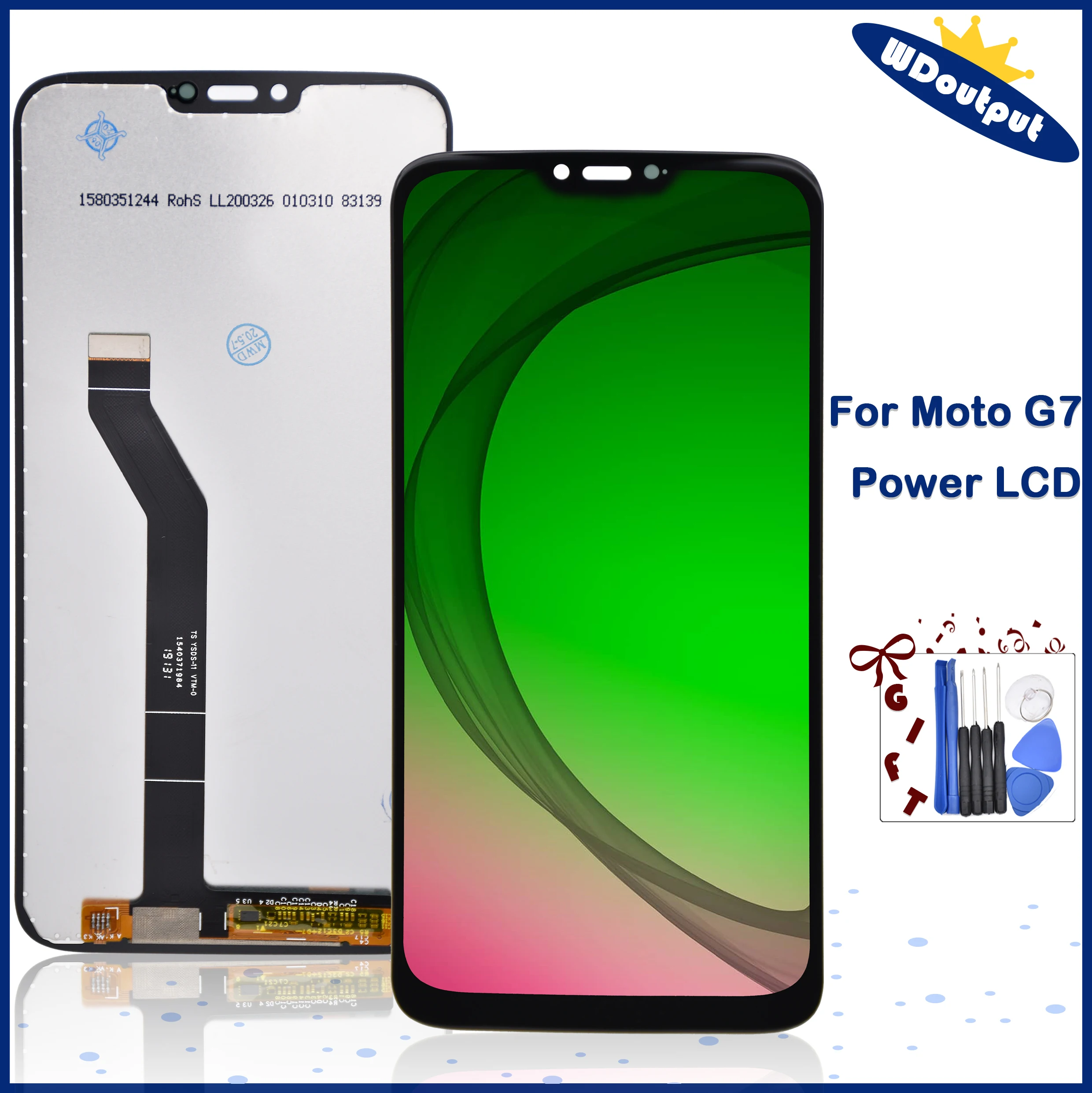 Оригинальный ЖК-дисплей для Motorola MOTO G7 Power сенсорный экран дигитайзер сборка