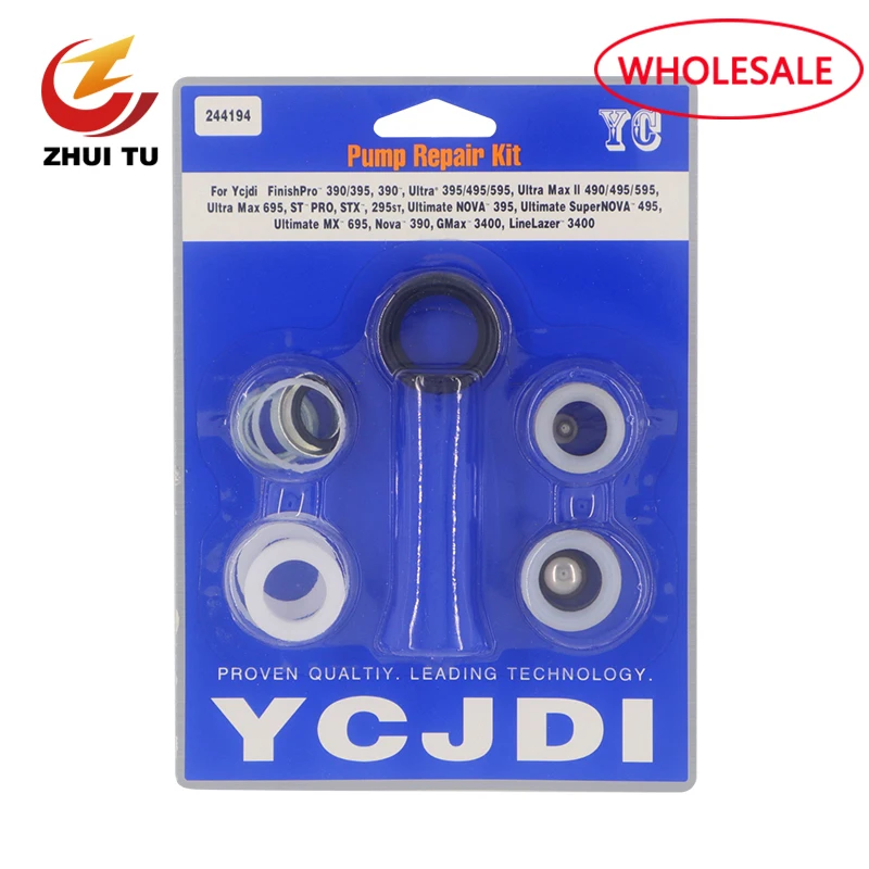 ZHUI TU Pump Repair Packing Kit 390 395 490 495 595 Spray Gun Tool Fit For Airless Sprayer Filter Pump Plunger Rod
ZHUI TU Pump Repair Packing Kit 390 395 490 495 595 Spray Gun Tool Fit For Airless Sprayer Filter Pump Plunger Rod