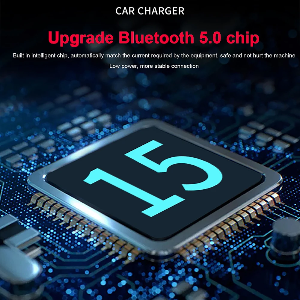 New Ambient Light Bluetooth 5.0 FM Transmitter Car MP3 Player Wireless Handsfree Audio Receiver USB Fast Charge TF U Disk play
New Ambient Light Bluetooth 5.0 FM Transmitter Car MP3 Player Wireless Handsfree Audio Receiver USB Fast Charge TF U Disk play