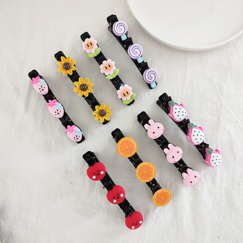 Creative New Baby Girls Cute Acrylic Cartoon Flower Fruit Ornament Hair Clips Kids Sweet Hairpins Kids Hair Accessories 2021
Creative New Baby Girls Cute Acrylic Cartoon Flower Fruit Ornament Hair Clips Kids Sweet Hairpins Kids Hair Accessories 2021