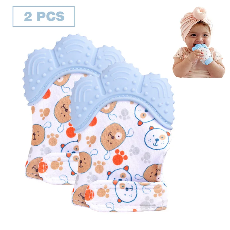 Baby Teething Mitten 2 Pack Stimulating Teeth Toys for Infant Self-Soothing Pain Relief Soothing Mitt Timulating Teether
Baby Teething Mitten 2 Pack Stimulating Teeth Toys for Infant Self-Soothing Pain Relief Soothing Mitt Timulating Teether