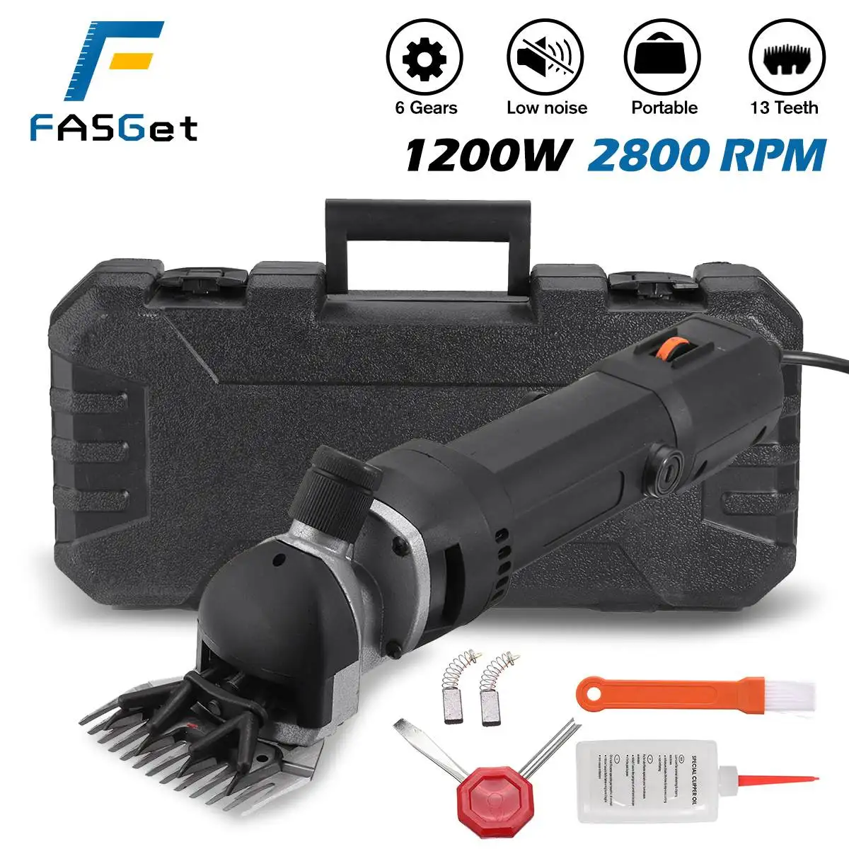 1200W Electric Sheep Pet Hair Clipper Shearing Kit Shear Wool Cut Goat Pet Animal Shearing Supplies Farm Cut Machine EU Plug
1200W Electric Sheep Pet Hair Clipper Shearing Kit Shear Wool Cut Goat Pet Animal Shearing Supplies Farm Cut Machine EU Plug