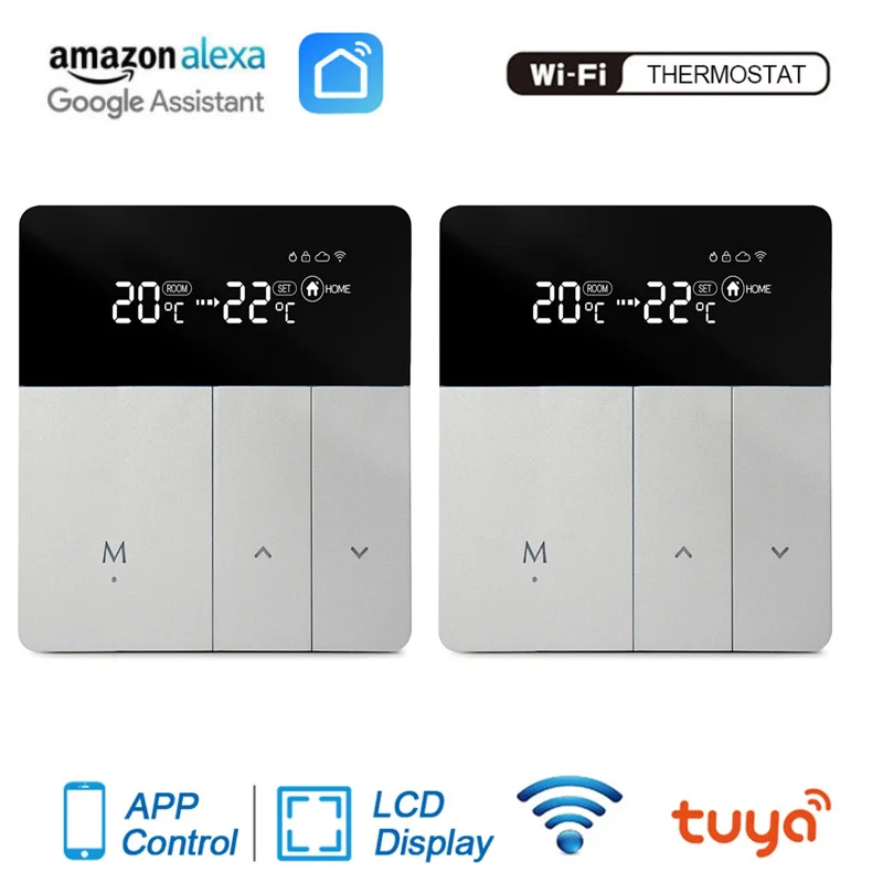 Tuya WiFi Smart Thermostat Temperature Controller For Water/Electric Floor Heating Water/Gas Boiler Works With Alexa Google Home
Tuya WiFi Smart Thermostat Temperature Controller For Water/Electric Floor Heating Water/Gas Boiler Works With Alexa Google Home