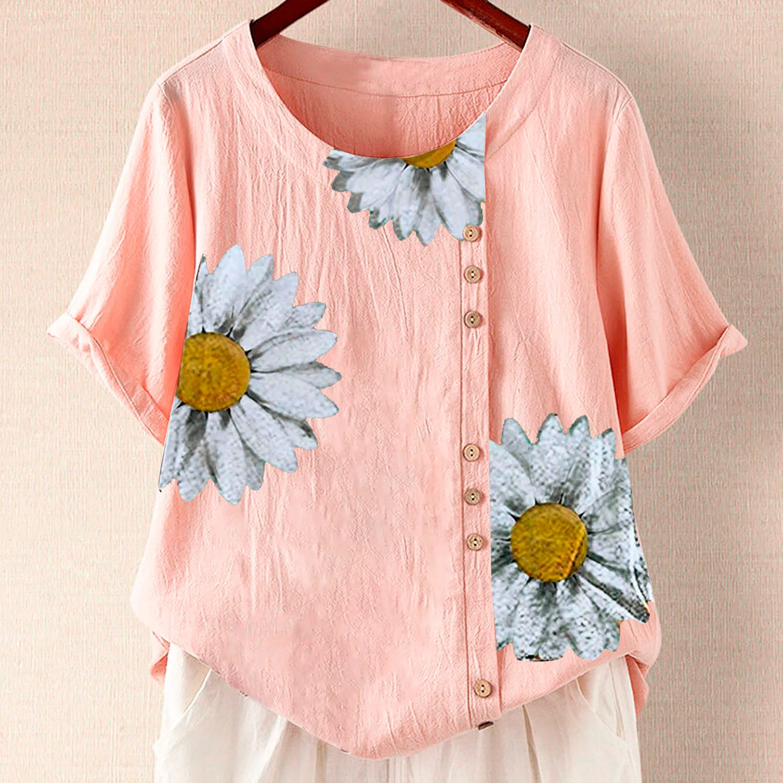 2021 Kawaii Summer Clothes For Women Summer Casual Round Neck Short Sleeve Sunflower Print Loose Shirt Tops Camisetas De Mujer
2021 Kawaii Summer Clothes For Women Summer Casual Round Neck Short Sleeve Sunflower Print Loose Shirt Tops Camisetas De Mujer
