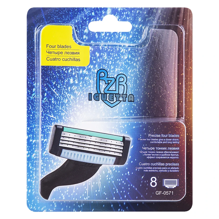 IGUETTA Men's Razor Manual Razor 4 Layers Stainless Steel Blade Suitable For Whole Body Men Shaving Barber Tools Hair Razor
IGUETTA Men's Razor Manual Razor 4 Layers Stainless Steel Blade Suitable For Whole Body Men Shaving Barber Tools Hair Razor