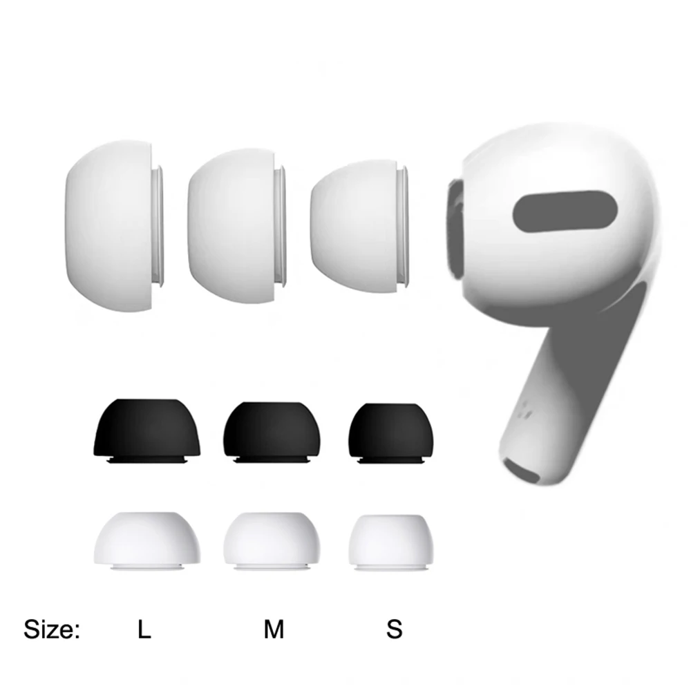 Newest Soft Silicone Earbuds Earphone Tips Earplug Cover for Apple Airpods Pro 2 Pcs S M L Size Headphone Eartips for Airpods 3
Newest Soft Silicone Earbuds Earphone Tips Earplug Cover for Apple Airpods Pro 2 Pcs S M L Size Headphone Eartips for Airpods 3